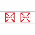 Perfectpitch Fragile Box Pre-Printed Carton Sealing Tape - Red & White, 36PK PE3359033